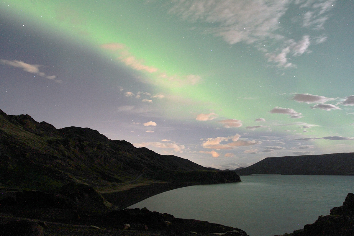 Northtern Lights at Kleifarvatn Iceland, ThuleTravel